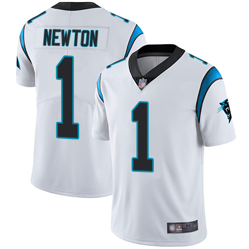 Carolina Panthers Limited White Youth Cam Newton Road Jersey NFL Football #1 Vapor Untouchable->women nfl jersey->Women Jersey